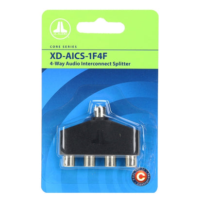 Suncoast Marine and Auto offers JL Audio® Core Audio Interconnect Splitter 4-way (XD-AICS-1F4F)