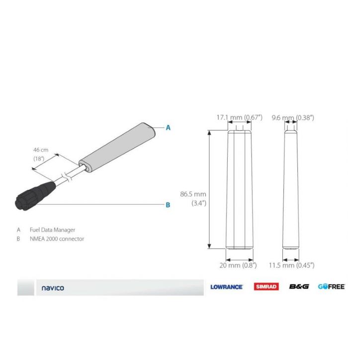 Suncoast Marine and Auto offers Navico Fuel Data Manager [000-11522-001]