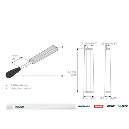 Suncoast Marine and Auto offers Navico Fuel Data Manager [000-11522-001]