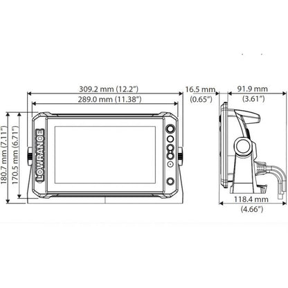 Suncoast Marine and Auto offers Lowrance Elite FS 9 Chartplotter/Fishfinder w/Active Imaging 3-in-1 Transom Mount Transducer [000-15692-001]