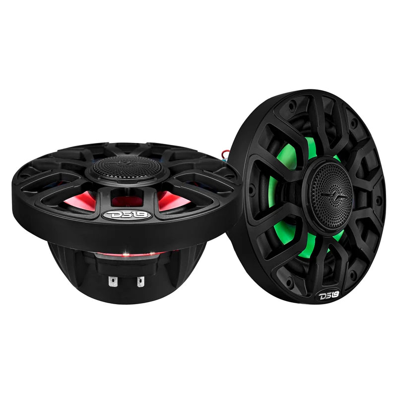 Suncoast Marine Supply offers DS18 NXL-IQ6/BK 6.5" 2-Way Marine Speakers w/ RGB LED