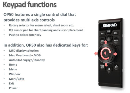 Suncoast Marine and Auto offers Simrad OP50 Remote Controller (Portrait)