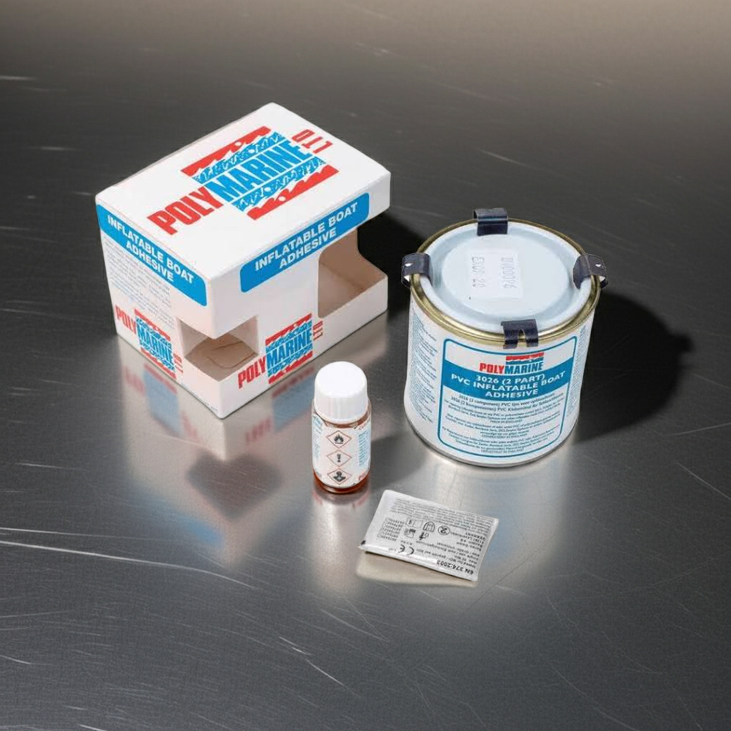 Suncoast Marine and Auto offers POLY MARINE 2-Part PVC Inflatable Boat Adhesive (3026)