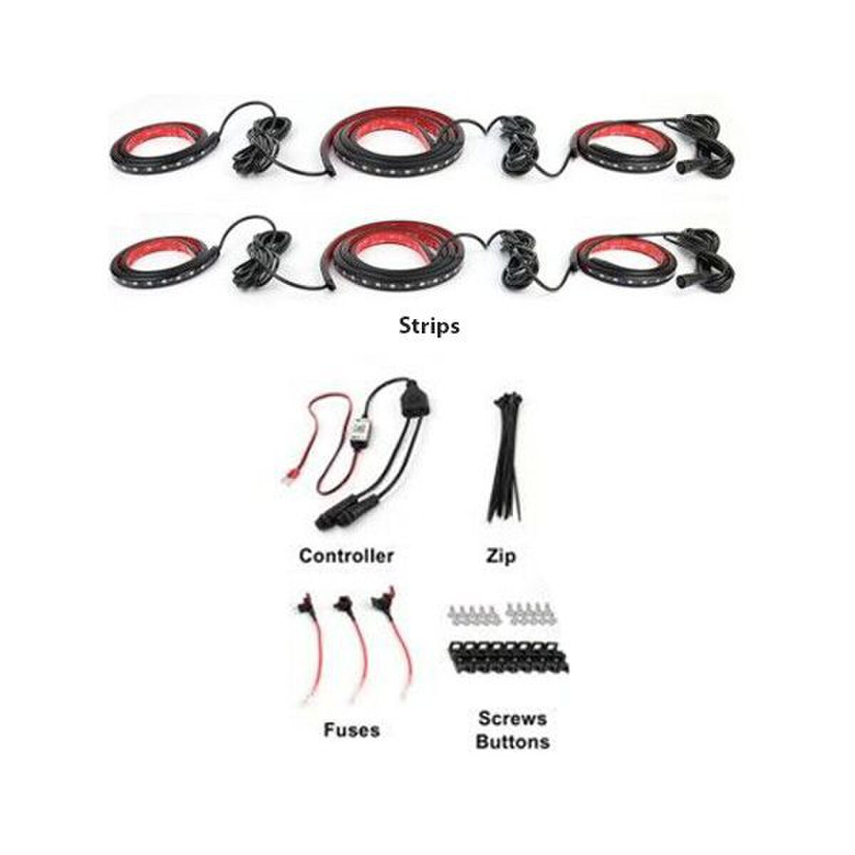 Suncoast Marine and Auto offers Race Sport Lighting RGB Chasing 6-Pc Underbody LED Kit | ColorSMART App (RSUCACS)