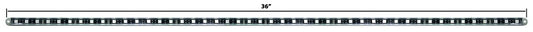 Race Sport Lighting 36" RGB Aluminum Channel Rail Light (RSUK36T)