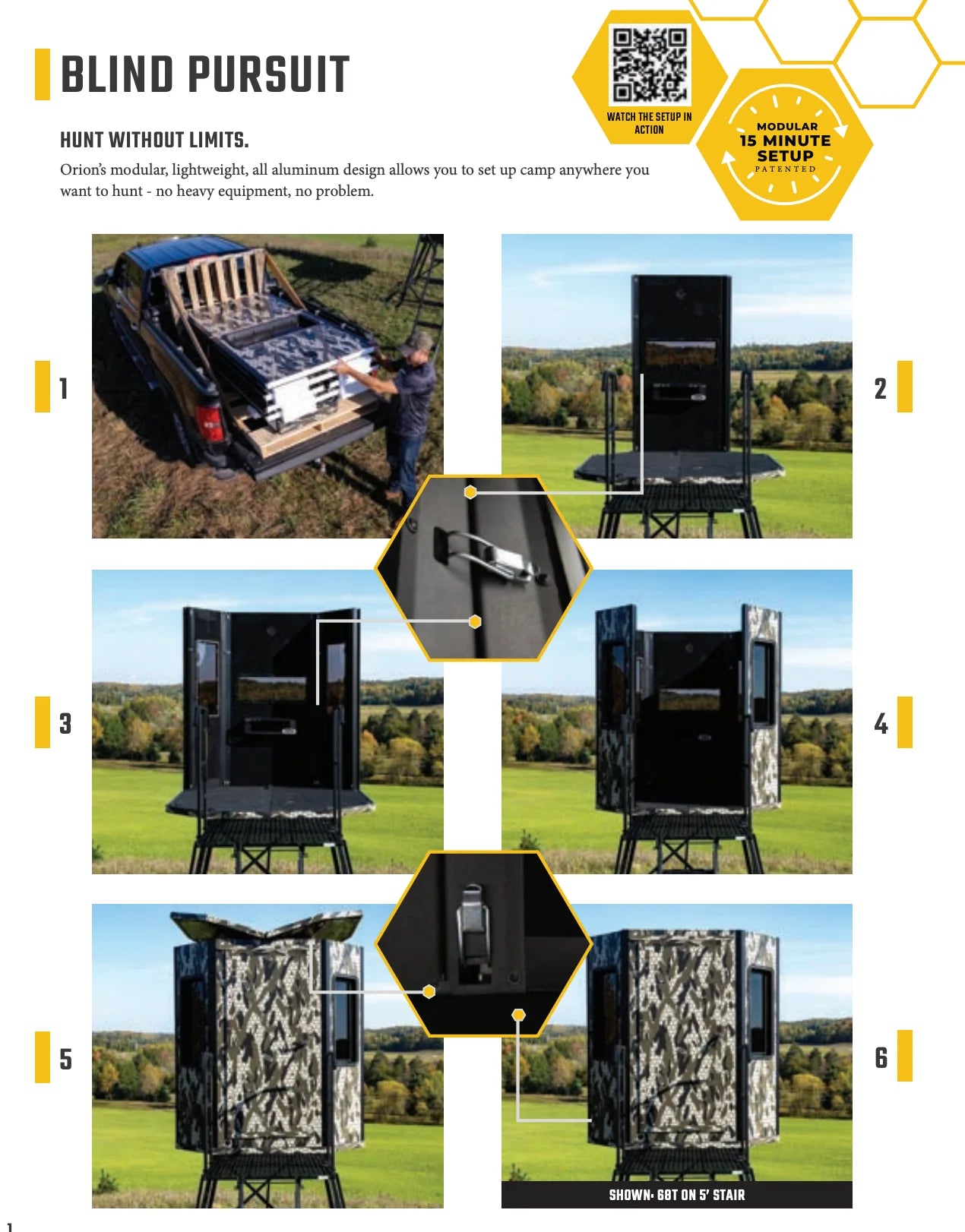 Orion Hunting 68T 6x6 hunting blind 15 minute setup guide