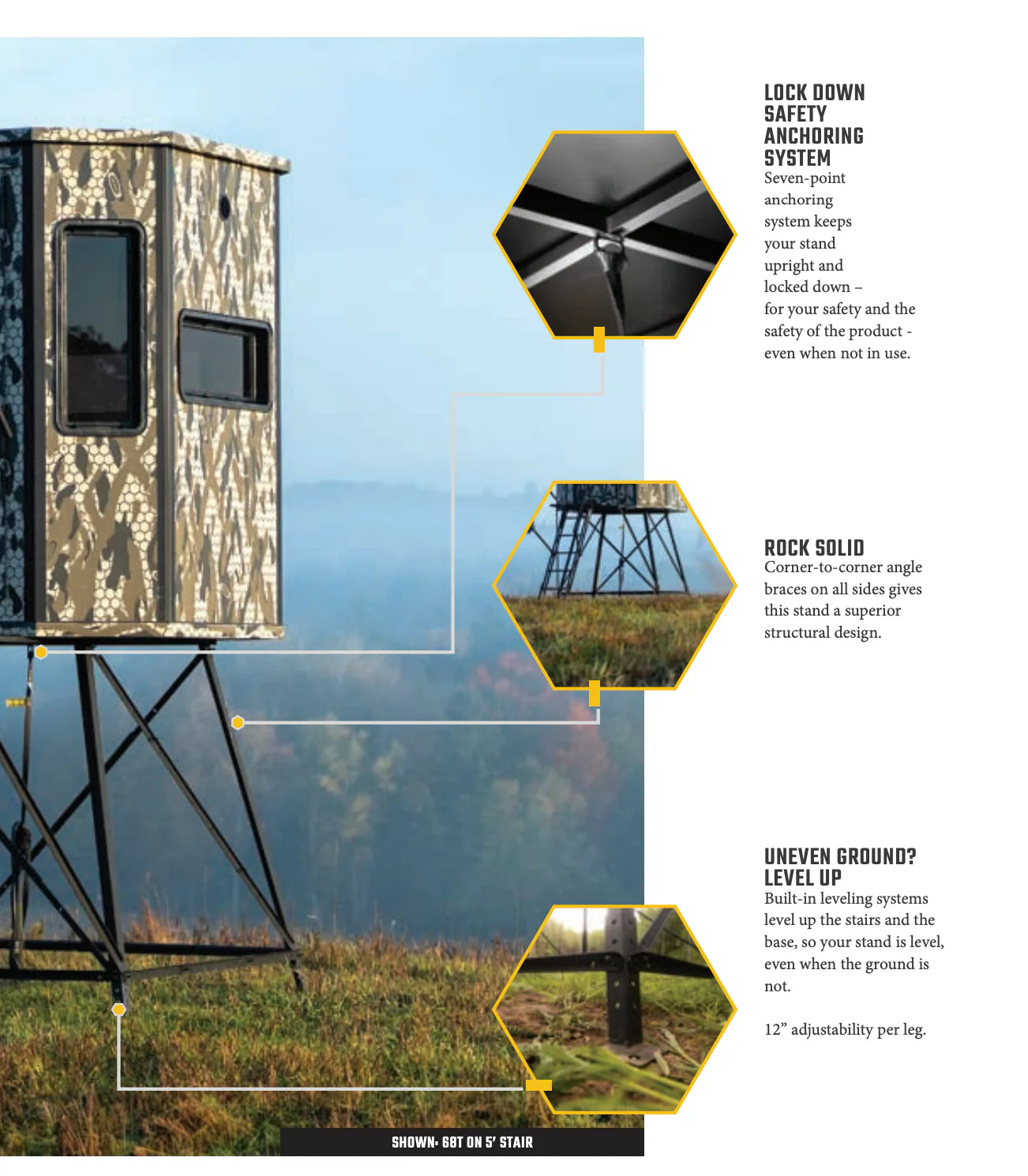 68T Orion hunting blinds additional information about 5 ft elevated stands