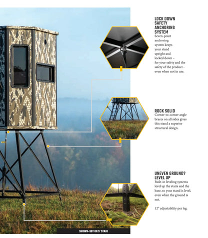 68T Orion hunting blinds additional information about 5 ft elevated stands
