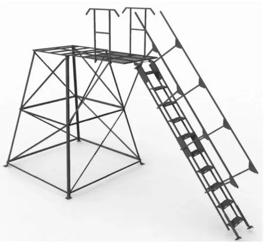 Suncoast Marine and Auto offers ORION HUNTING PRODUCTS Elevated Deer Blind Stand with 10ft Stairs TWR1002010