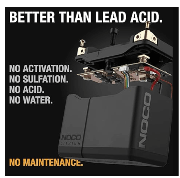 Suncoast Marine and Auto offers NOCO Lithium 12V Lithium Powersport Battery Group 20 battery 7Ah and 600-amps NLP20