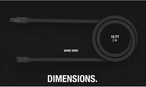 Suncoast Marine and Auto offers NOCO HD 10' Extension Cable For GENIUSPRO25 GPA001