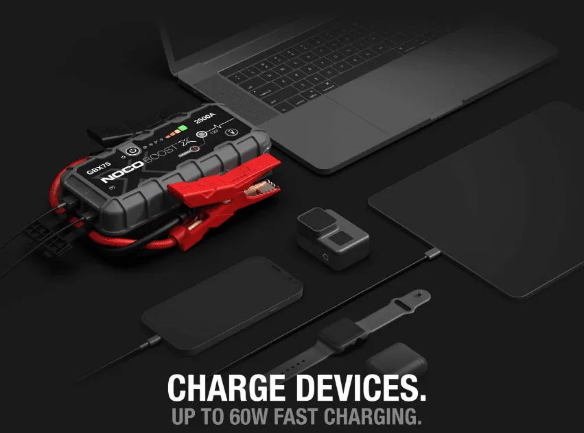 Suncoast Marine and Auto offers NOCO Boost X 2500A 12V UltraSafe Portable Lithium Jump Starter and Cables GBX75