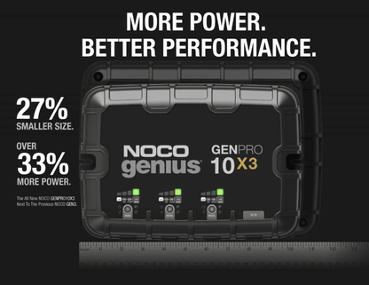 NOCO Genius Onboard Waterproof Marine Battery Charger 30 Amp, 12V, 3-Bank GENPRO10X3 - Suncoast Marine & Auto Supply 