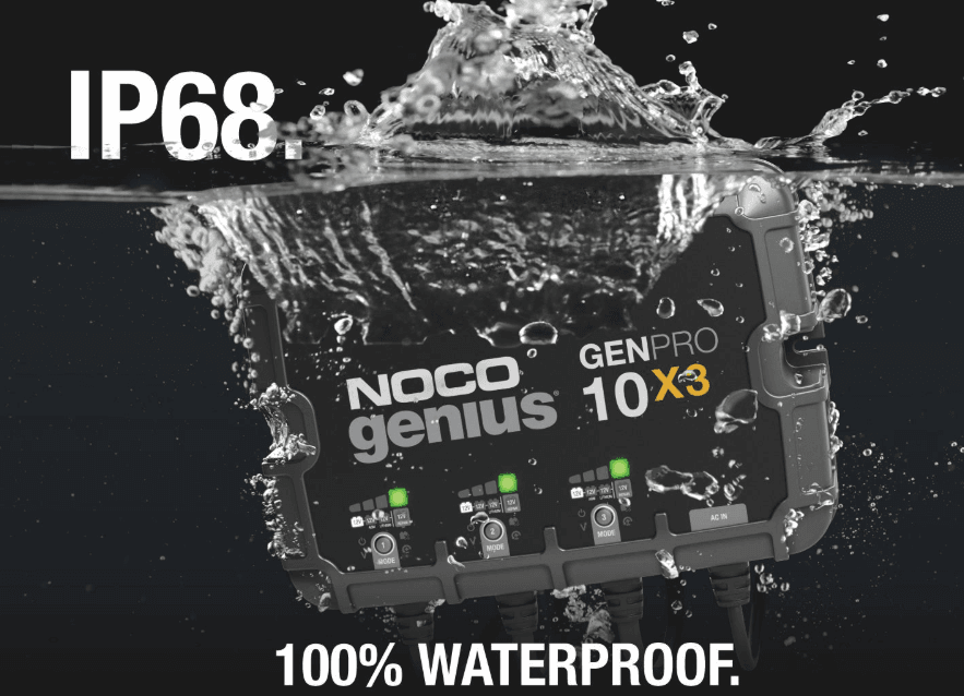 NOCO Genius Onboard Waterproof Marine Battery Charger 30 Amp, 12V, 3-Bank GENPRO10X3 - Suncoast Marine & Auto Supply 