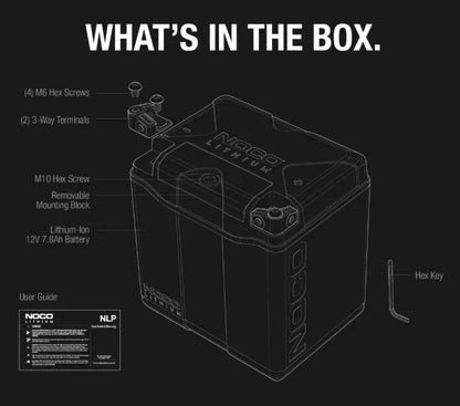 Suncoast Marine and Auto offers NOCO Lithium 12V Lithium Powersport Battery Group 30 battery 8Ah 700amps NLP30