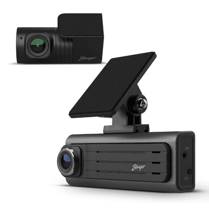 Suncoast Marine and Auto offers STINGER OPSIS UNIVERSAL FULL HD FRONT AND REAR DASH CAMERA FOR MOST VEHICLES SDC-2CHFHD