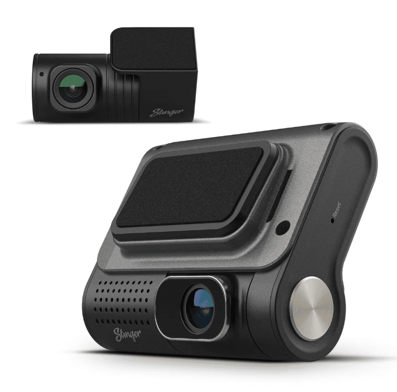 Suncoast Marine and Auto offers STINGER OPSIS UNIVERSAL 2K QUAD HD FRONT & FHD REAR DASH CAMERA SDC-2CH2KQHD