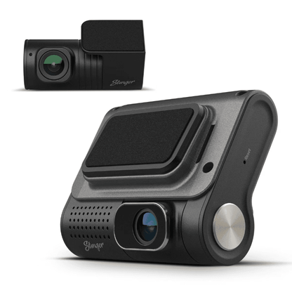 Suncoast Marine and Auto offers STINGER OPSIS UNIVERSAL 2K QUAD HD FRONT & FHD REAR DASH CAMERA SDC-2CH2KQHD