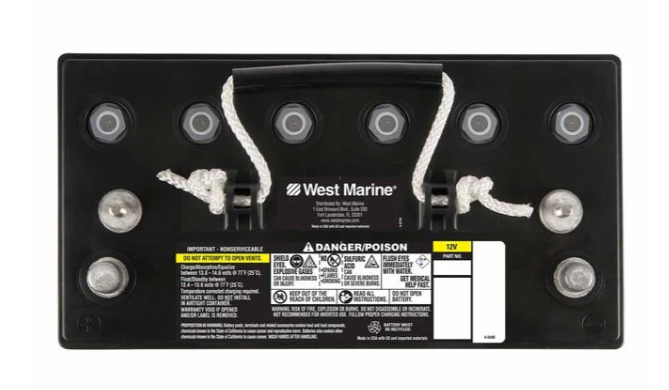 Suncoast Marine and Auto offers WEST MARINE Group 31 Dual-Purpose AGM Battery, 105 Amp Hours WM8A31DTM