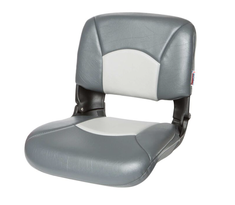 Suncoast Marine and Auto offers TEMPRESS All-Weather Folding Boat Seat, High Back, Charcoal/Gray (45608)