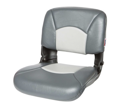 Suncoast Marine and Auto offers TEMPRESS All-Weather Folding Boat Seat, High Back, Charcoal/Gray (45608)