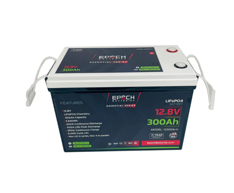 Suncoast Marine and Auto offers Epoch Battery 12V 300Ah Essential Series - Bluetooth & Heated LiFePO4 (12300A-H)