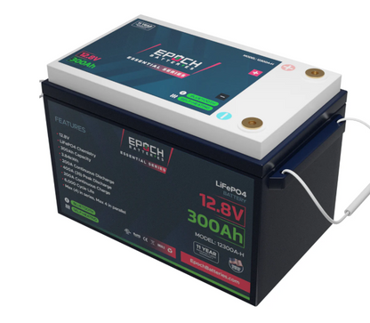 Suncoast Marine and Auto offers Epoch Battery 12V 300Ah Essential Series - Bluetooth & Heated LiFePO4 (12300A-H)