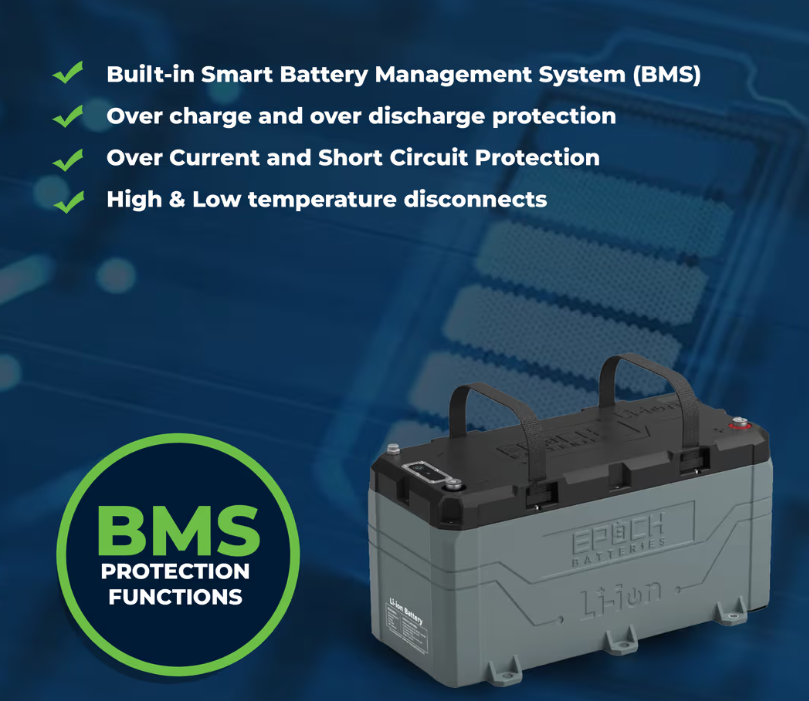 Suncoast Marine and Auto offers Epoch Battery 36V 100Ah LiFePO4 Lithium Battery (B36100A)