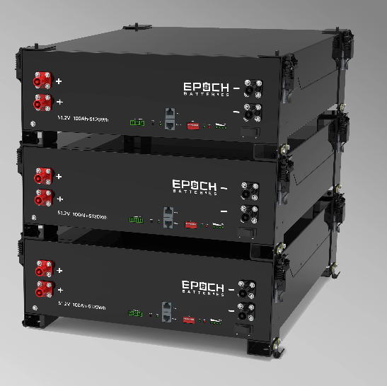 Suncoast Marine and Auto offers Epoch Battery 48V 100Ah 5.12kWh - Self-Heating Server Rack Lithium Battery (SR48100H)