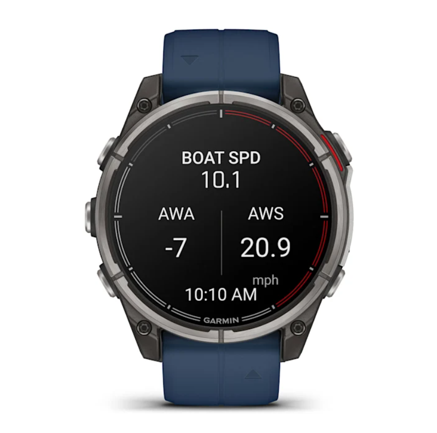 Suncoast Marine and Auto offers Garmin quatix 8 - 47mm AMOLED Marine GPS Smartwatch [010-02904-50]