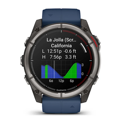 Suncoast Marine and Auto offers Garmin quatix 8 - 51mm AMOLED Marine GPS Smartwatch [010-02905-90]