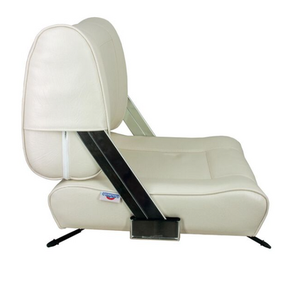 Suncoast Marine and Auto offers SPRINGFIELD White Flip Back Seat with Slide Mount (1042046)