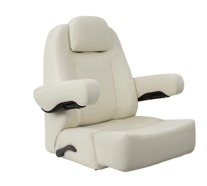 Suncoast Marine and Auto offers Springfield Charter Helm Low-Back with Bolster (Off White) model 1042145-01. 