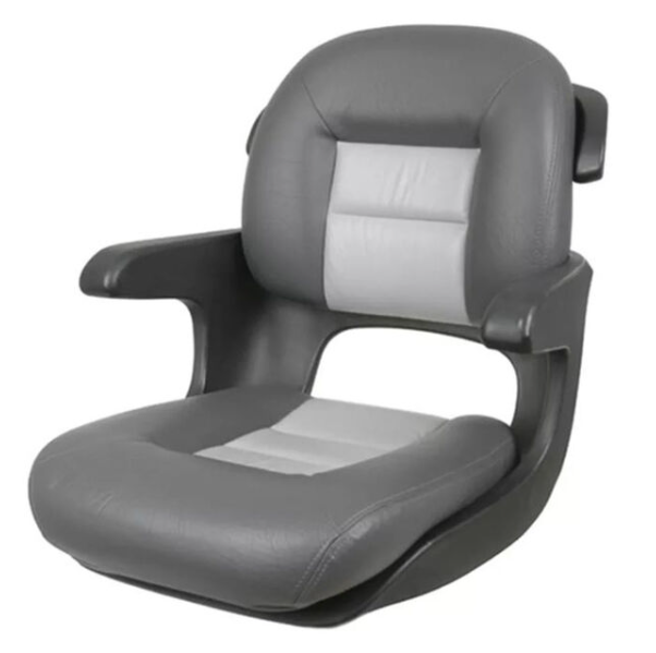 Suncoast Marine and Auto offers TEMPRESS Elite Helm Seat, Low Back, Charcoal/Gray (57027)