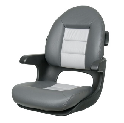 Suncoast Marine and Auto offers TEMPRESS Elite Helm Seat, High Back, Charcoal/Gray (57017)