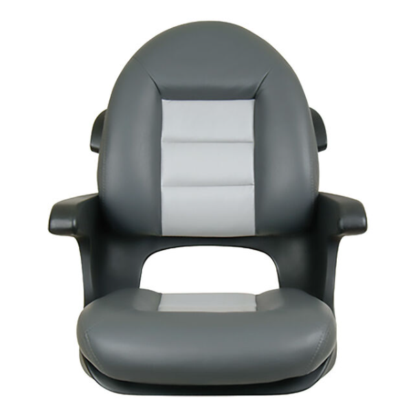 Suncoast Marine and Auto offers TEMPRESS Elite Helm Seat, High Back, Charcoal/Gray (57017)