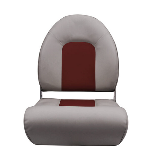 Suncoast Marine and Auto offers WEST MARINE Gray Winged High Back Boat Seat with Red Cushion (75116RG)