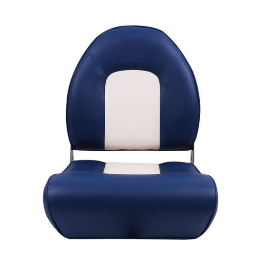 Suncoast Marine and Auto offers WEST MARINE White Winged High Back Boat Seat with Blue Cushions (75116BW)