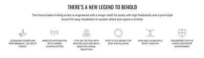 Suncoast Marine and Auto offers Garmin Force Kraken Trolling Motor - 63" - White [010-02574-00]