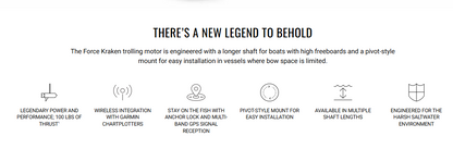 Suncoast Marine and Auto offers Garmin Force Kraken Trolling Motor - 90" - White [010-02574-20]