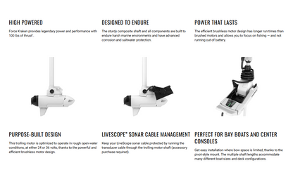Suncoast Marine and Auto offers Garmin Force Kraken Trolling Motor - 90" - White [010-02574-20]