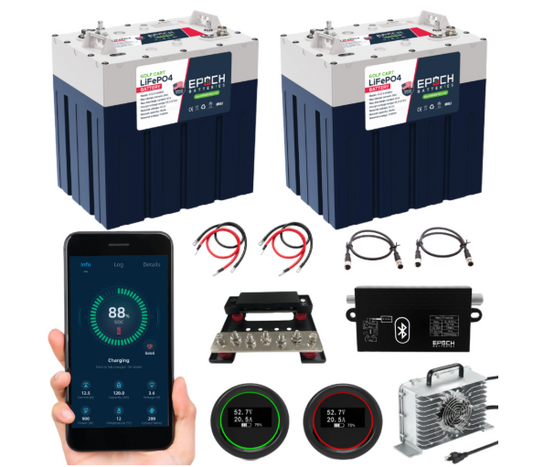 Suncoast Marine and Auto offers Epoch Batteries 48V 60Ah GC2 - Golf Cart LiFePO4 Lithium Battery (48V-60Ah-GC2-Kit)
