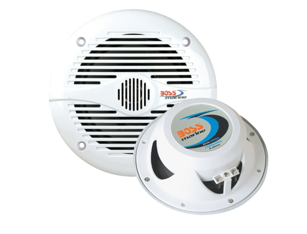 Suncoast Marine and Auto offers Boss Audio MR60 6.5" Round Speakers - White - Pair [MR60]
