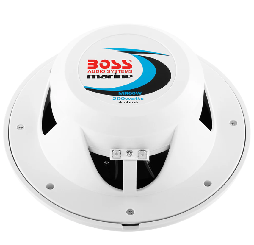 Suncoast Marine and Auto offers Boss Audio MR60 6.5" Round Speakers - White - Pair [MR60]