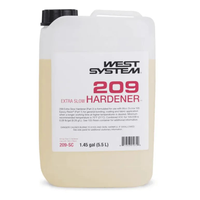 WEST SYSTEM #209 Extra Slow Hardener, 1.45 gallons (209-SC) - Suncoast Marine & Auto Supply 