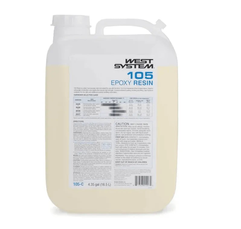 WEST SYSTEM #105 Part 1 Epoxy Resin, 4.3 Gallons (105-C) - Suncoast Marine & Auto Supply 