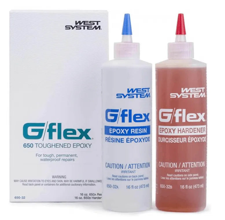 Suncoast Marine and Auto offers WEST SYSTEM G/flex Liquid Epoxy, Resin and Hardener, (2) 16 oz. (650-32)
