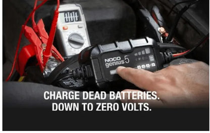 Suncoast Marine and Auto offers NOCO Genius Automatic Portable Battery Charger 5 Amp, 6V/12V GENIUS5