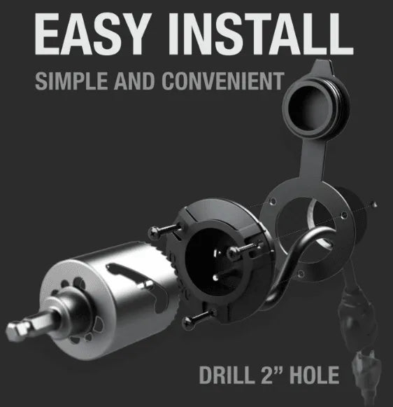 Suncoast Marine and Auto offers NOCO 15 Amp AC Waterproof Port Plug with 125V Power Inlet Socket GCP1