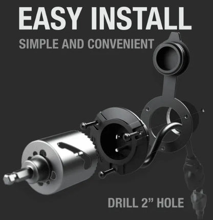 Suncoast Marine and Auto offers NOCO 15 Amp AC Waterproof Port Plug with 125V Power Inlet Socket GCP1